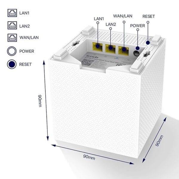 Tenda MW12 AC2100 Tri-Band Whole Home Mesh Wi-Fi System - Image 6