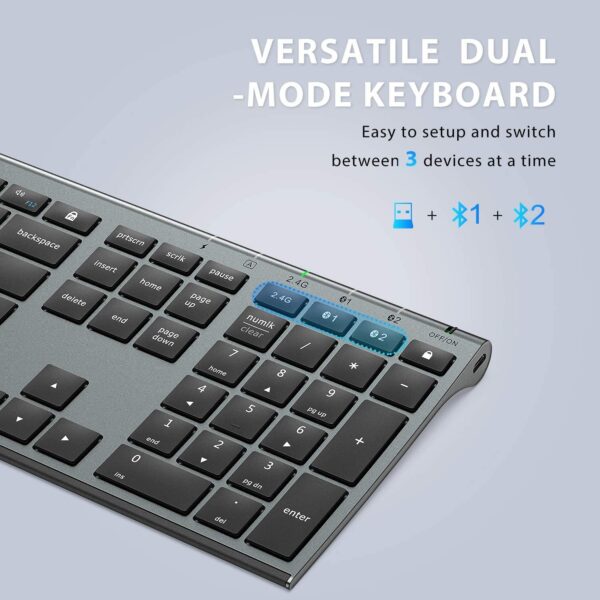 iClever Wireless Keyboard and Mouse DK03 Dual-Mode Set - Image 3