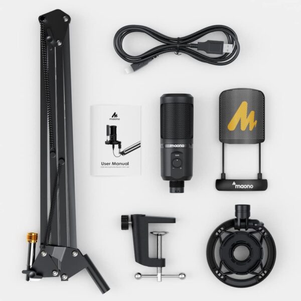 MAONO AU-PM461S USB Microphone – Professional Studio Condenser Mic for Podcasting, Gaming & Streaming - Image 2