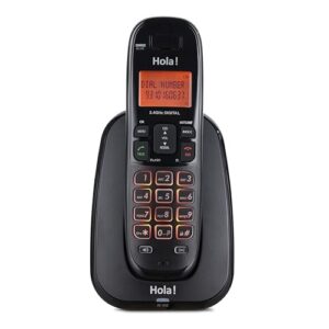 Hola TC 720 Digital Cordless Phone – Wireless Caller ID Landline for Home & Office with LCD Display & Long Battery Life