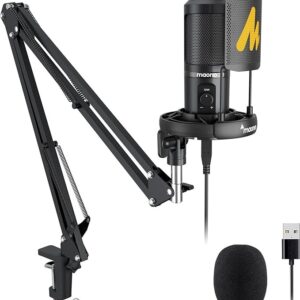 MAONO AU-PM461S USB Microphone – Professional Studio Condenser Mic for Podcasting, Gaming & Streaming