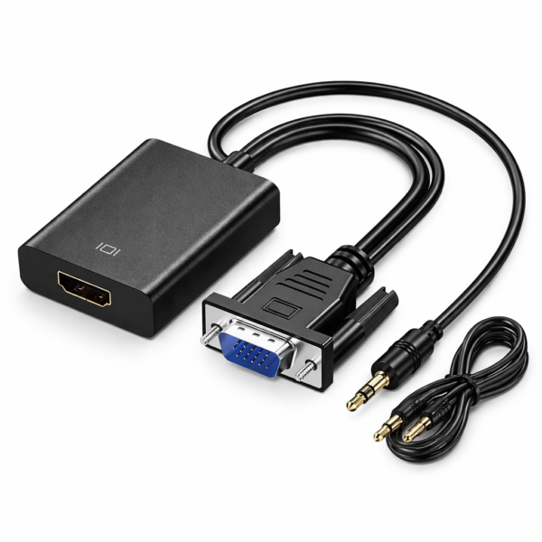 Terabyte VGA to HDMI Adapter with Audio for 1080p Full HD Display