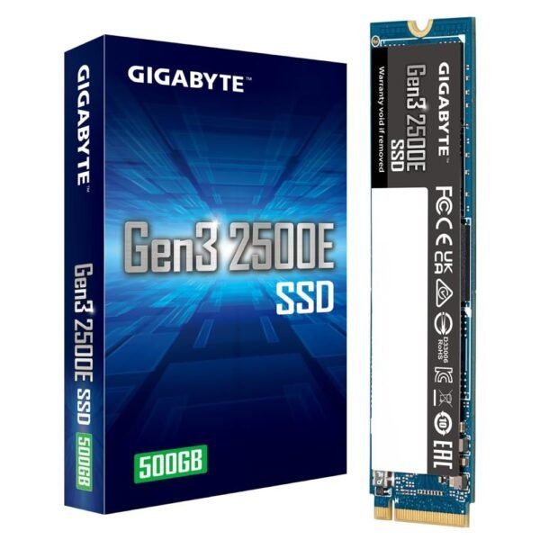 GIGABYTE 2500E NVMe Gen3 500GB M.2 2280 PCIe 3.0x4 Internal SSD