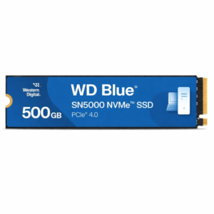 WD Blue SN5000 500GB NVMe PCIe Gen4 SSD Up to 5000MBs