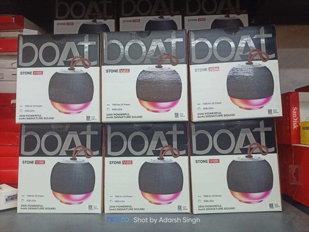 boAt Stone Vibe Bluetooth Speaker 25W, 5H Playtime, TWS Mode