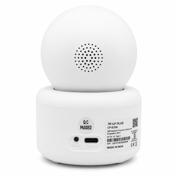 CP Plus 3MP WiFi CCTV Camera 360 Degree Home Security Camera with Motion Tracking Two Way Talk Night Vision CP-E35 - Image 2