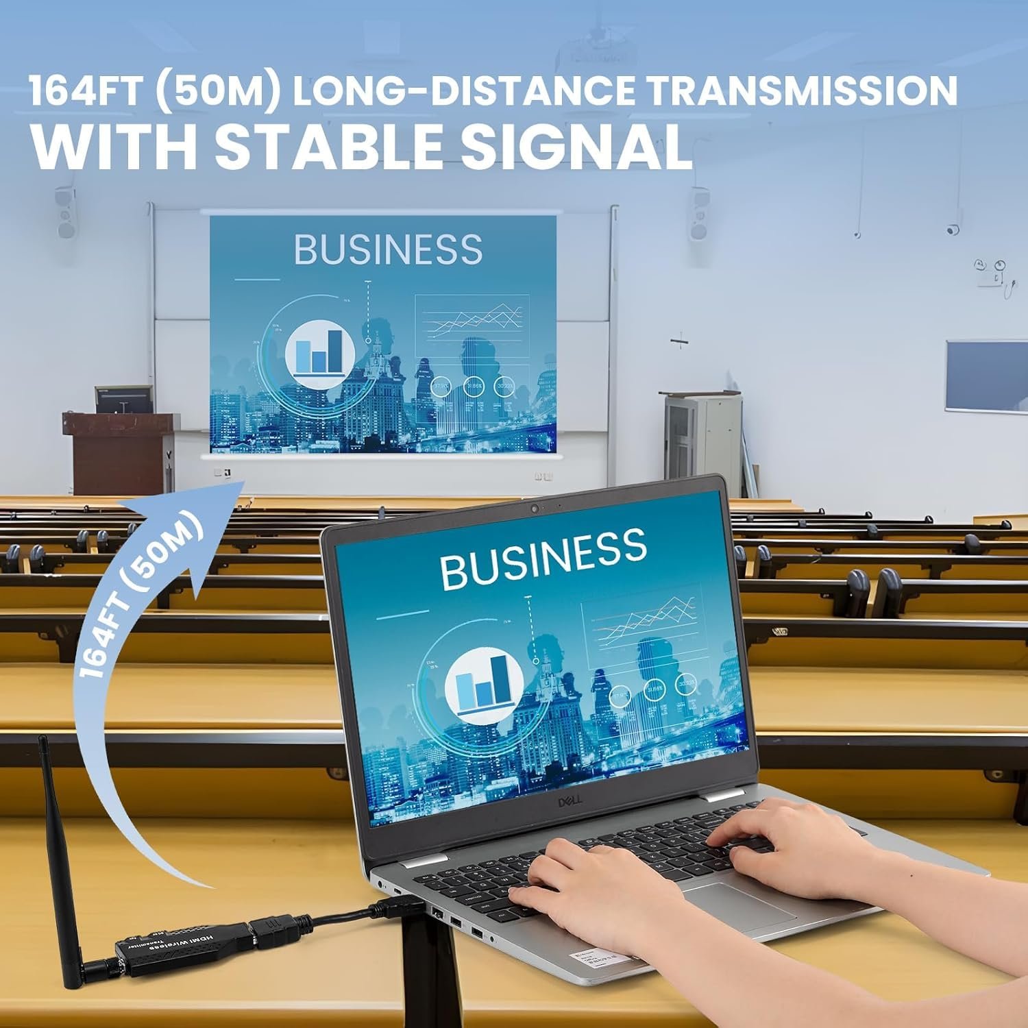 Wireless HDMI Transmitter and Receiver 50M 1080P HDMI Extender for TV Projector Laptop PC Plug and Play - Image 4
