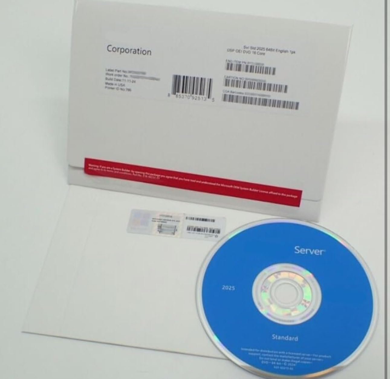 Microsoft Windows Server 2025 Standard License 16 core DVD Box Pack - Image 4