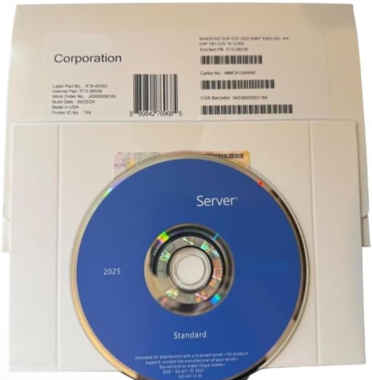 Microsoft Windows Server 2025 Standard License 16 core DVD Box Pack - Image 2