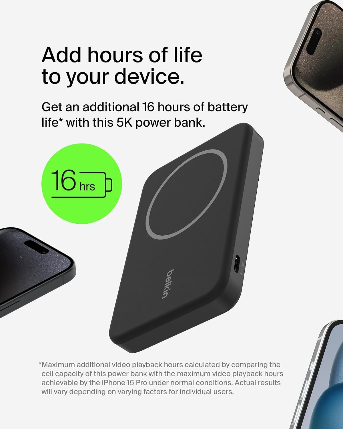 Belkin BoostCharge Pro Magnetic Power Bank Qi2 5000mAh - Image 3