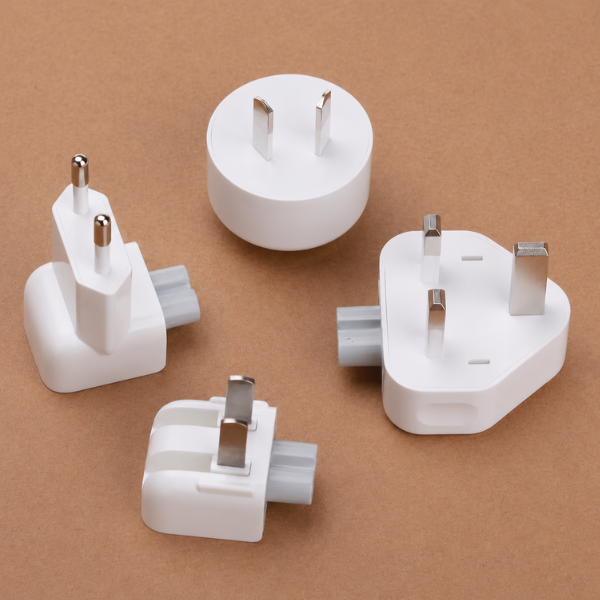 Apple World Travel Adapter Duck Head EU UK US AU Plug Converter (Set of 4) - Image 2