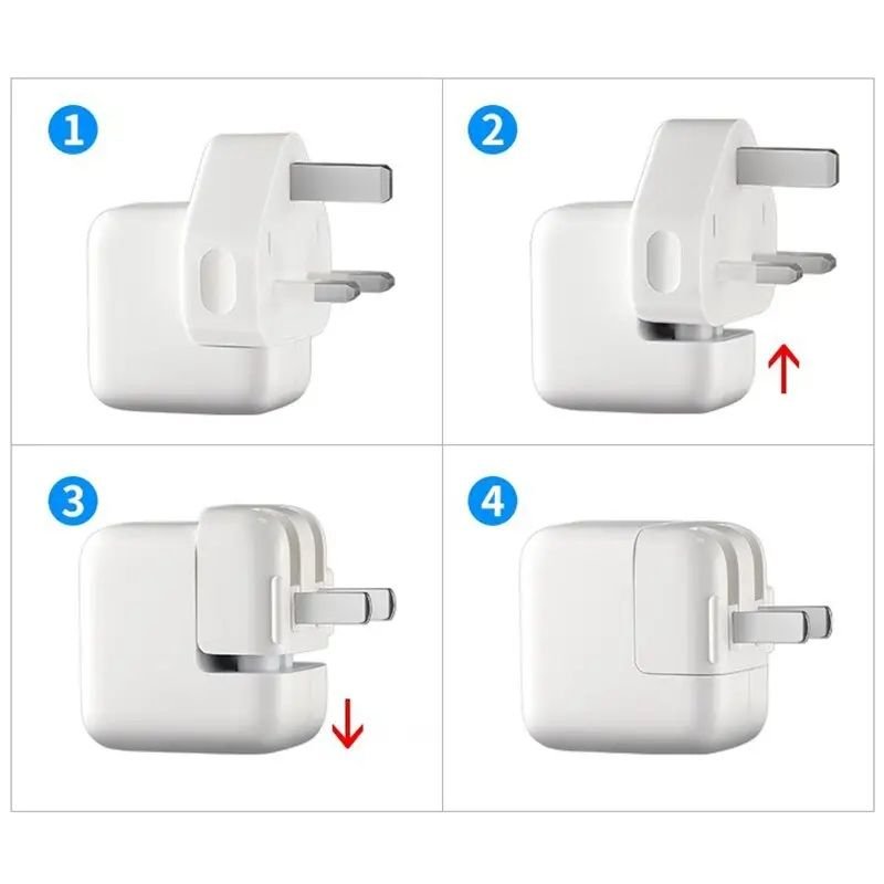 Apple World Travel Adapter Duck Head EU UK US AU Plug Converter (Set of 4) - Image 3