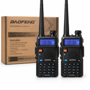 Baofeng UV-5R Walkie Talkie Pack of 2 with 5km Range