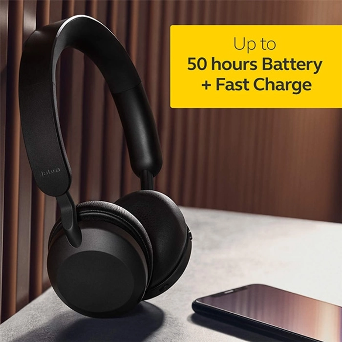 Jabra Elite 45h Wireless Bluetooth On-Ear Headphones with Mic - Image 4