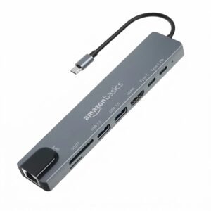 Amazon Basics USB-C 8-in-1 Hub 4K HDMI USB 3.0