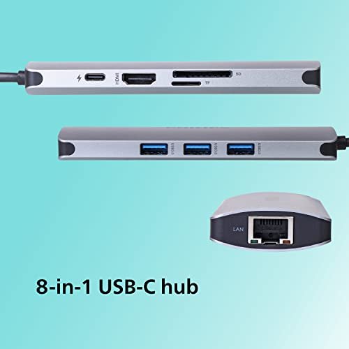 Philips 8-in-1 USB-C Hub 4K HDMI Ethernet 60W PD - Image 3
