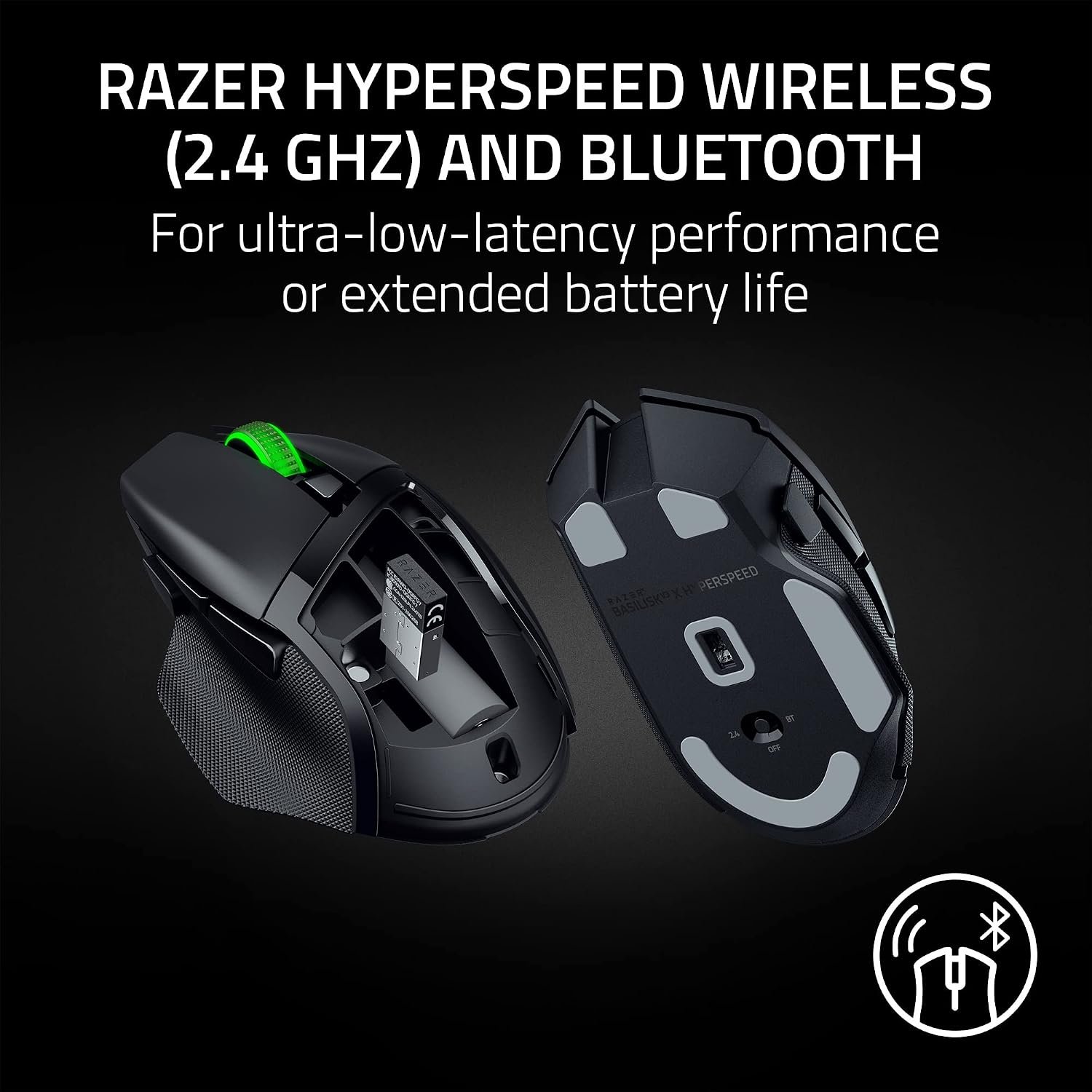 Razer Basilisk V3 X HyperSpeed Wireless Gaming Mouse – Black - Image 5