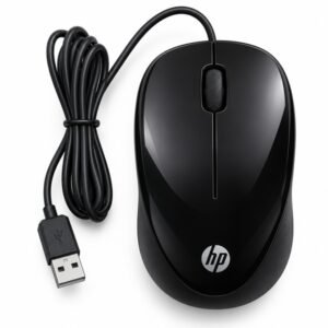 HP 1000 USB Wired Optical Mouse with 1000–1200 DPI and 1.5m Cable
