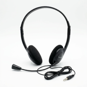 Hmee Ole PC-900 Wired On-Ear Headphones with Mic, Black
