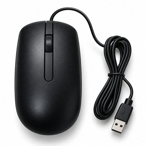 Dell MS116 Wired Optical Mouse with 1000 DPI LED Sensor