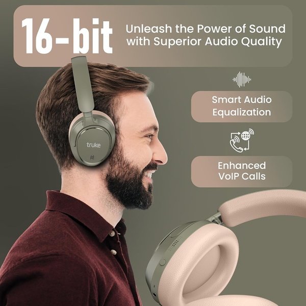 Aura Bass Headphones with 40mm Drivers, 50H Playtime & Deep Bass - Image 2