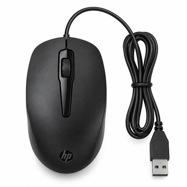 HP 150 Wired USB Mouse with 1600 DPI Optical Sensor