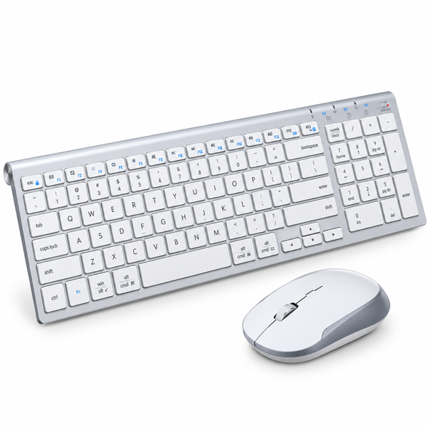 iClever IC-GK-03 Wireless Keyboard and Mouse Combo with 2.4GHz USB Receiver